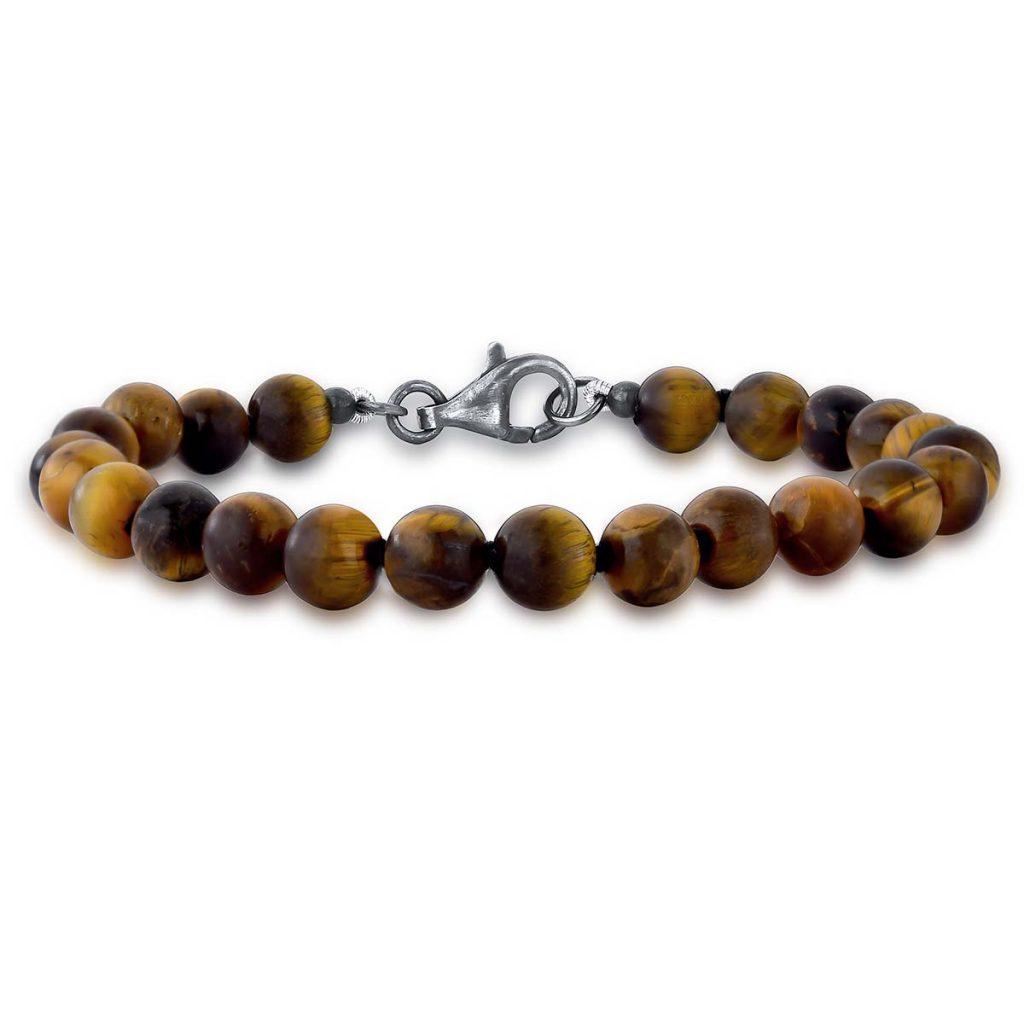 Pulseira Pedra Olho de Tigre 6 mm