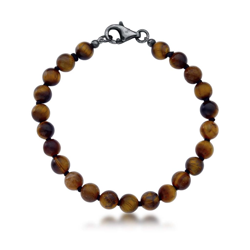 Pulseira Pedra Olho de Tigre 6 mm