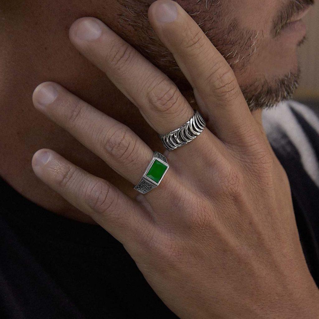 Anel Pedra Jade