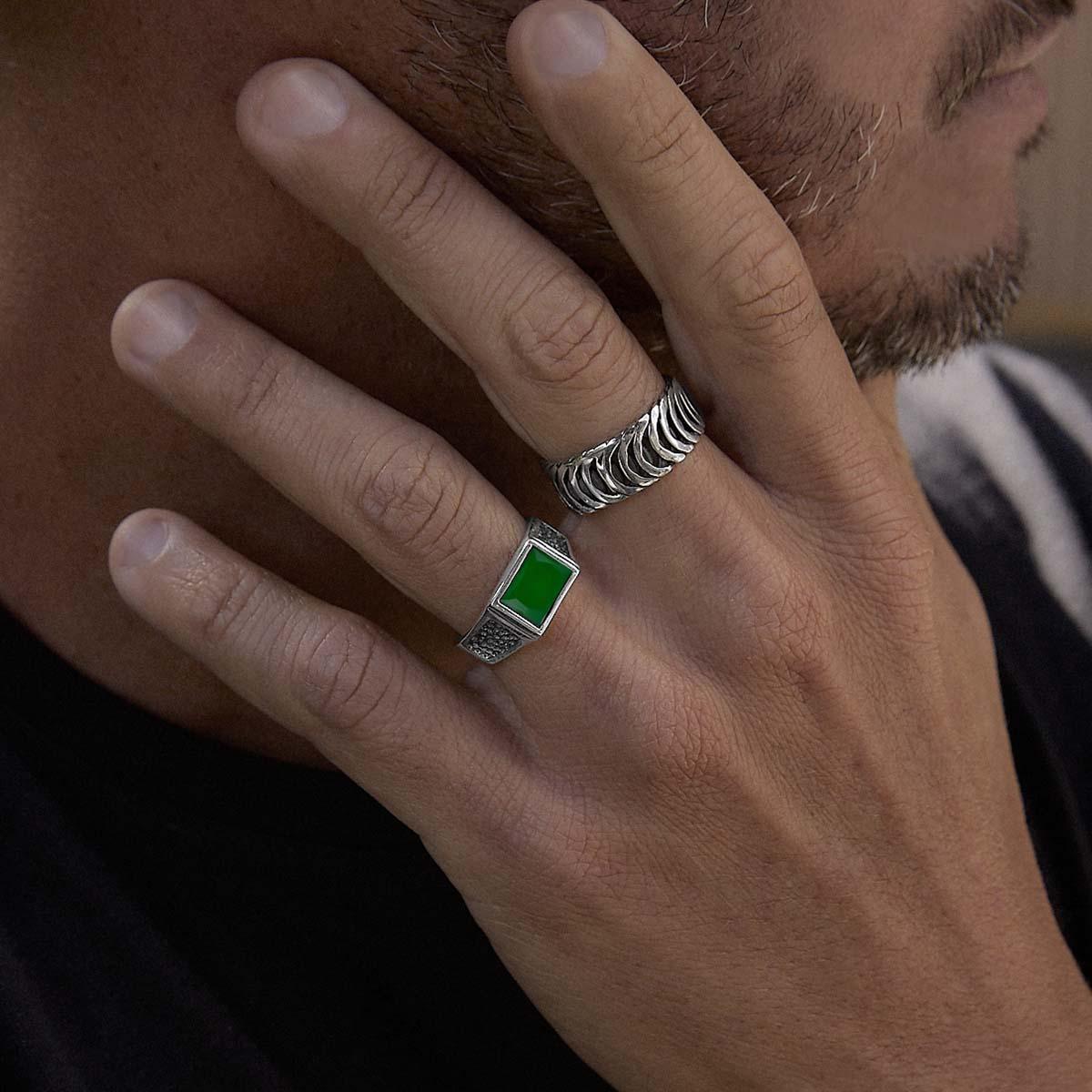 Anel Pedra Jade