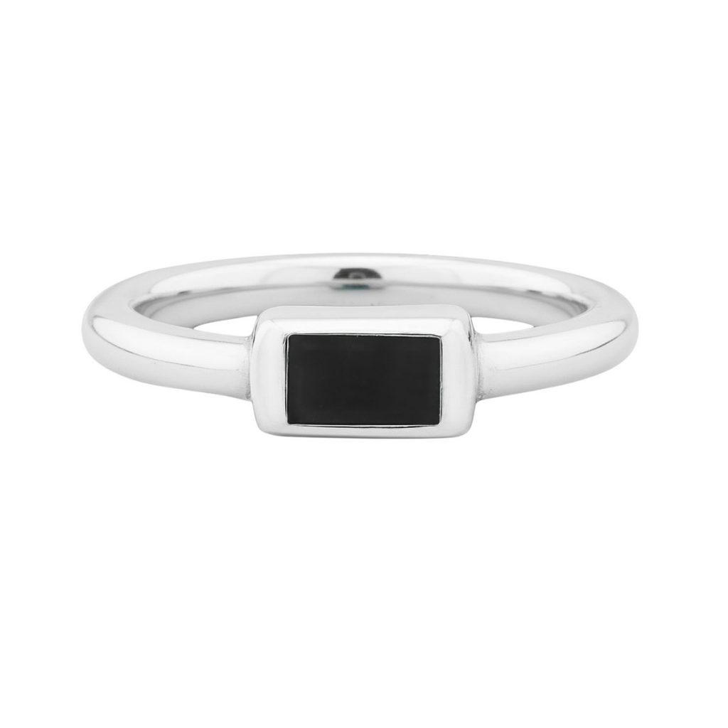 Anel Pedra Ônix fio redondo Anel Pedra Ônix fio redondo