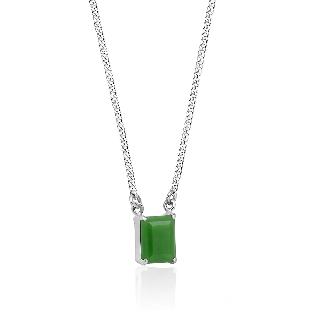 Colar Jade Retangular