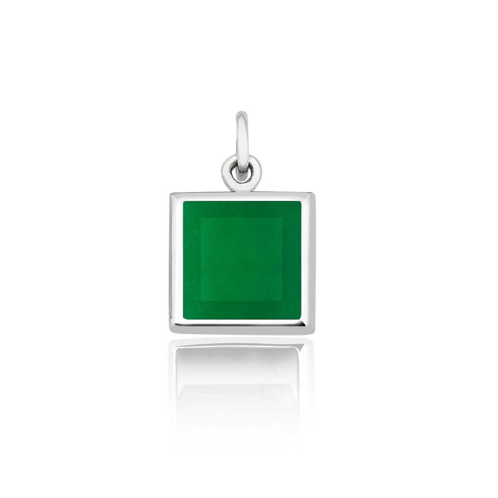 Pingente Quadrado Jade
