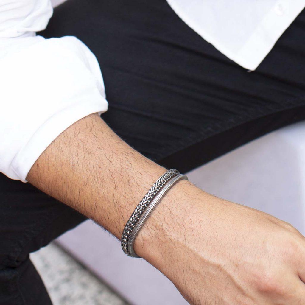 Pulseira Trança Fecho Gaveta