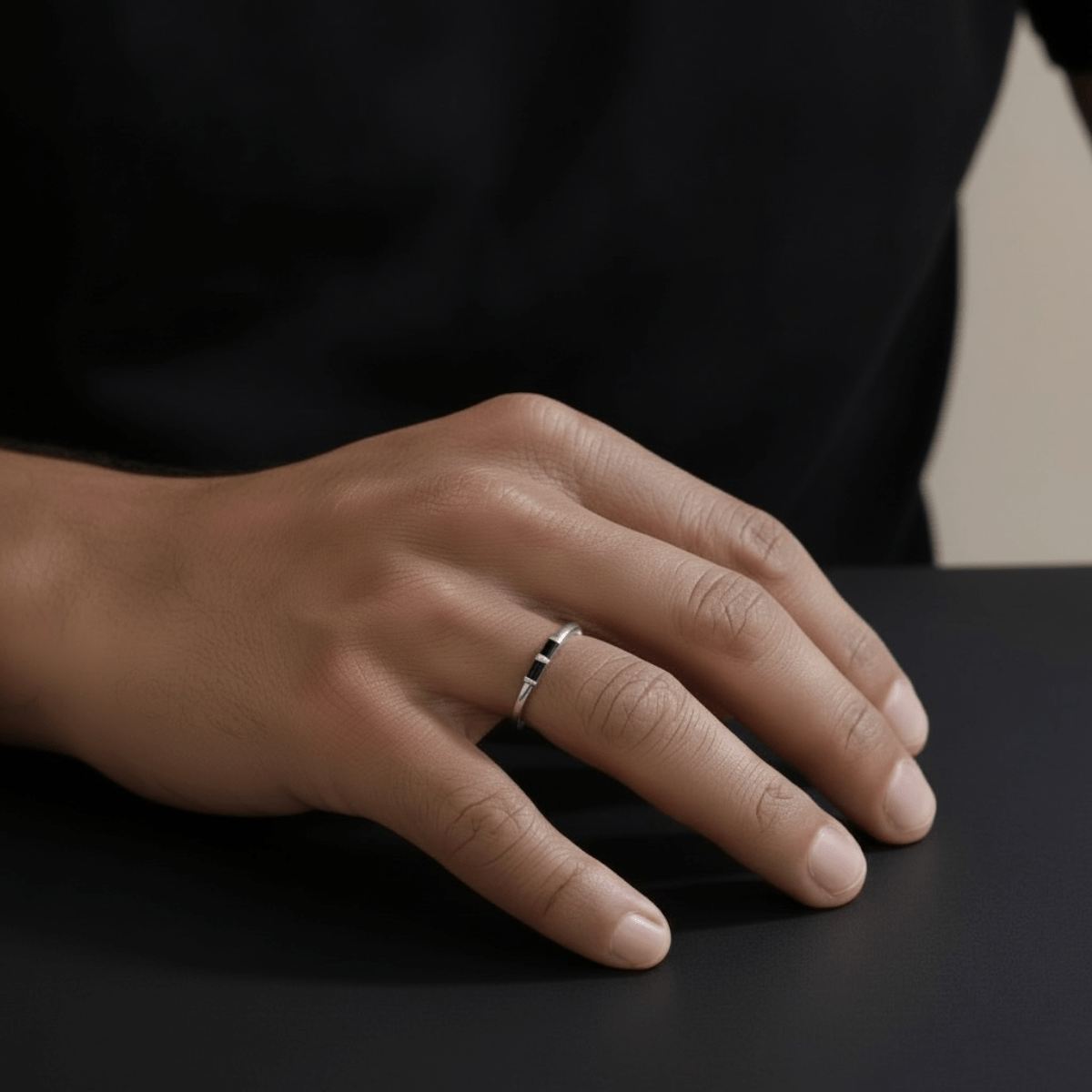 Aliança 2 Pedras Ônix