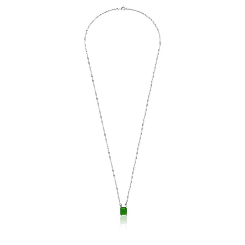 Colar Jade Retangular