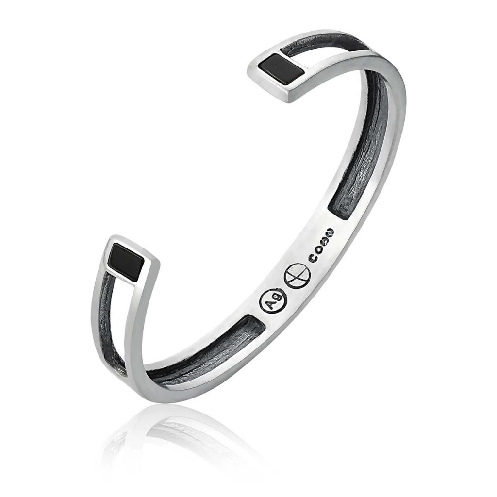 Pulseira Aberta Ônix