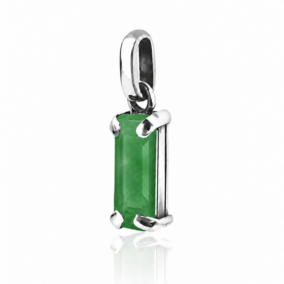 Pingente Jade Retangular