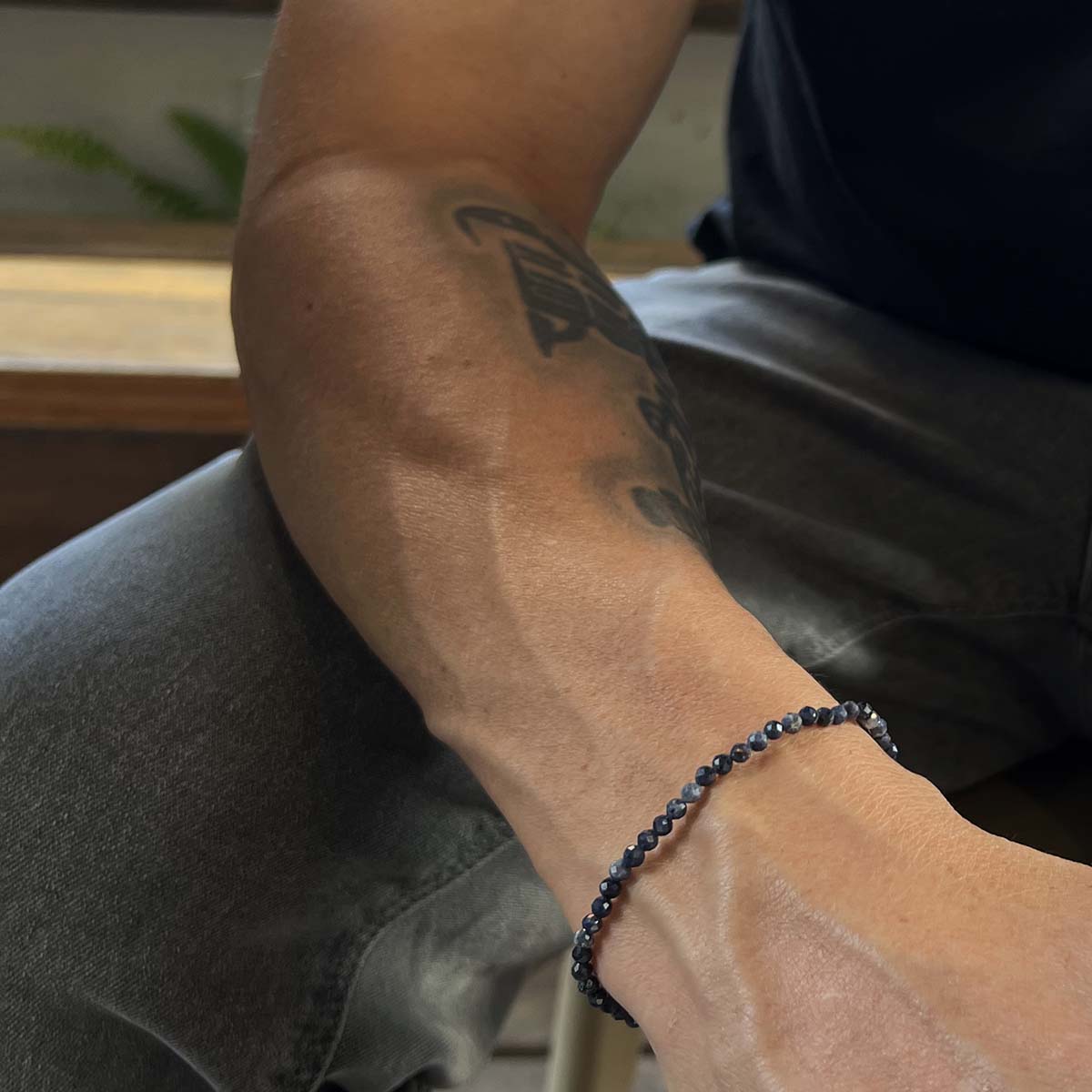 Pulseira Safira Facetada