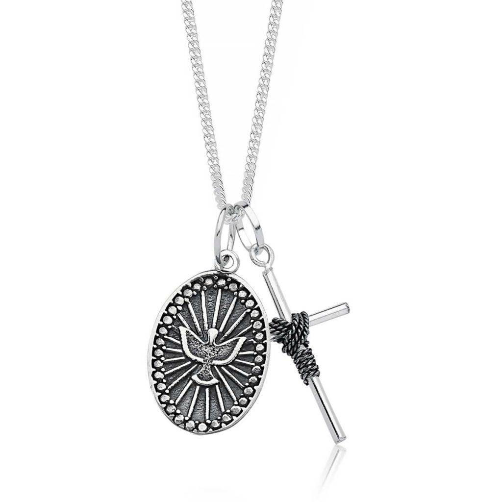 Colar Divino Oval Cruz