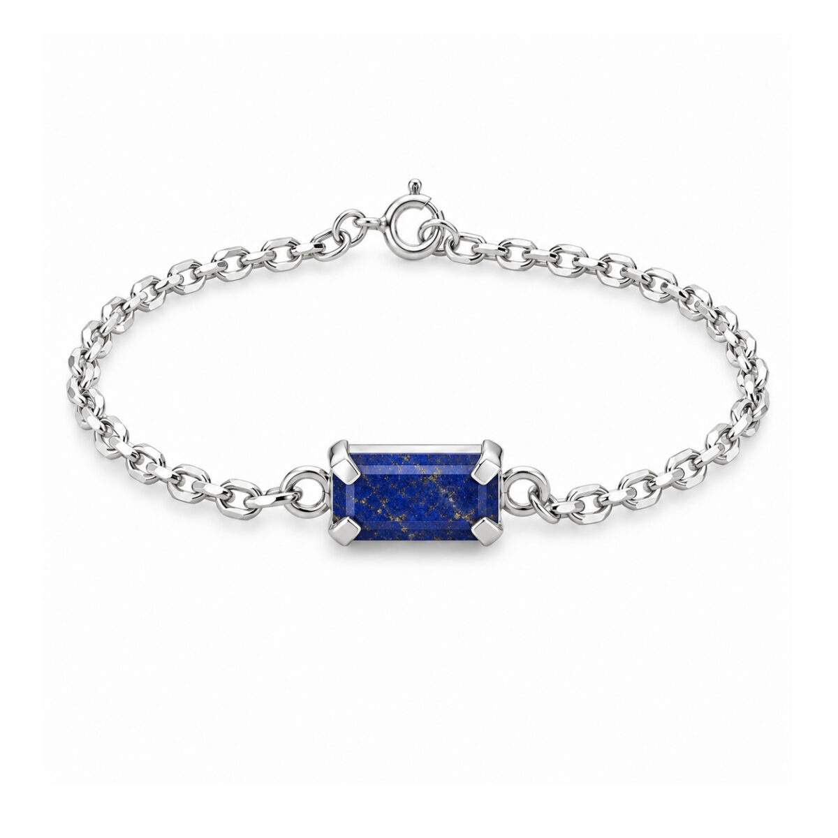 Pulseira Lápis Lazuli Retangular