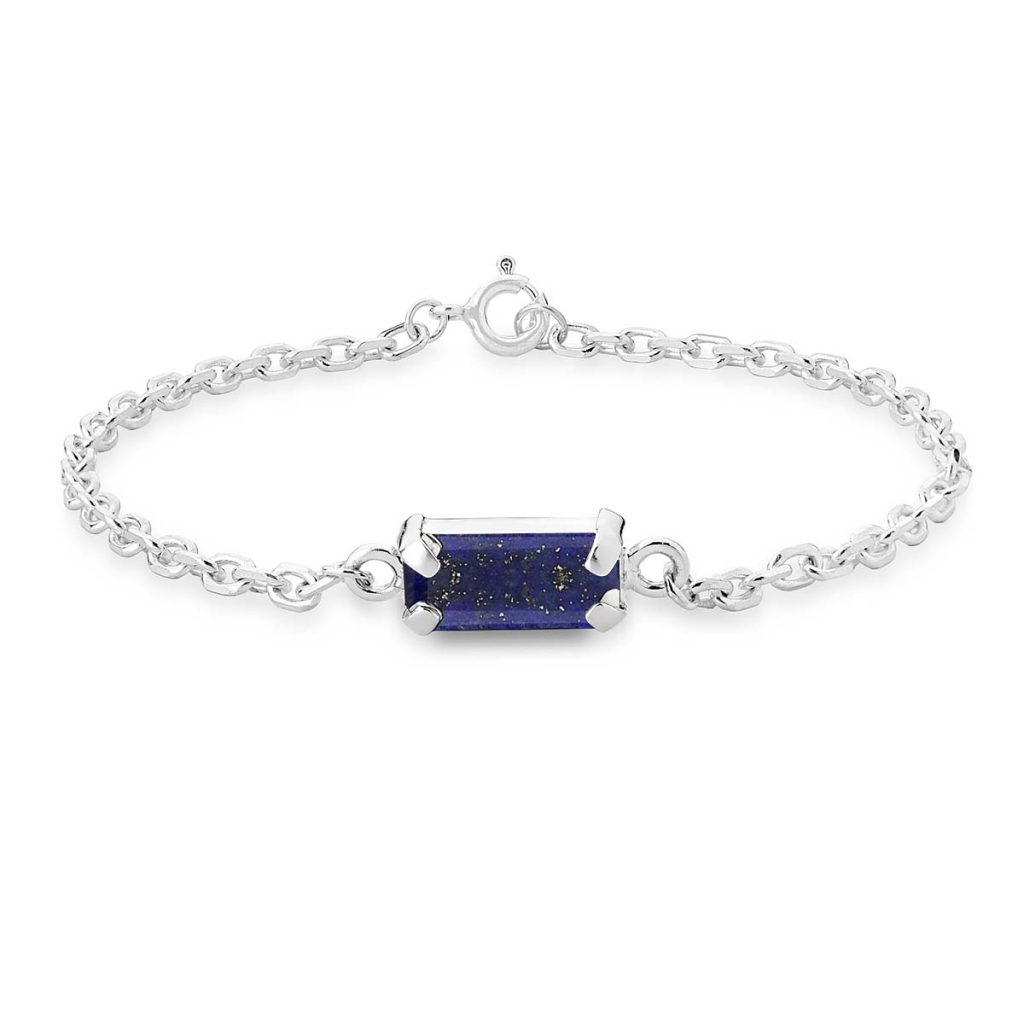 Pulseira Lápis Lazuli Retangular