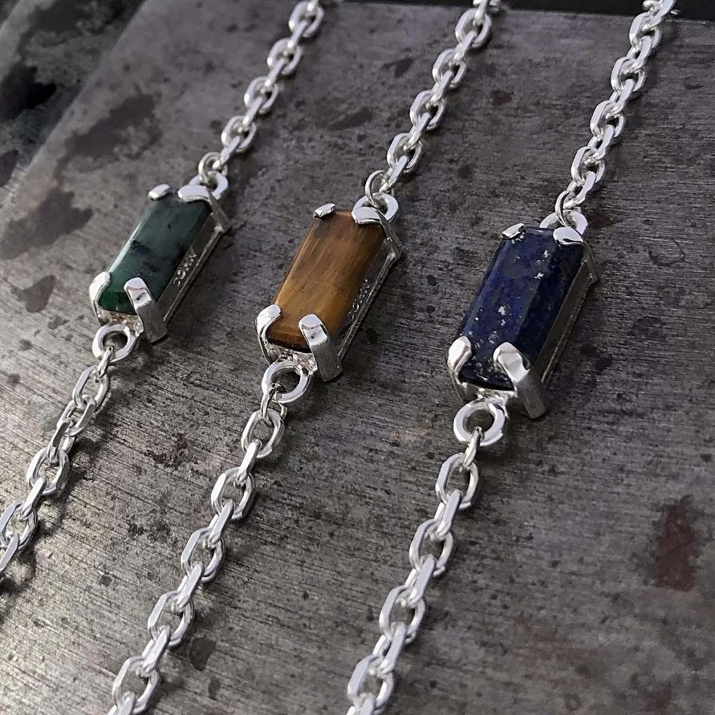 Pulseira Esmeralda Retangular