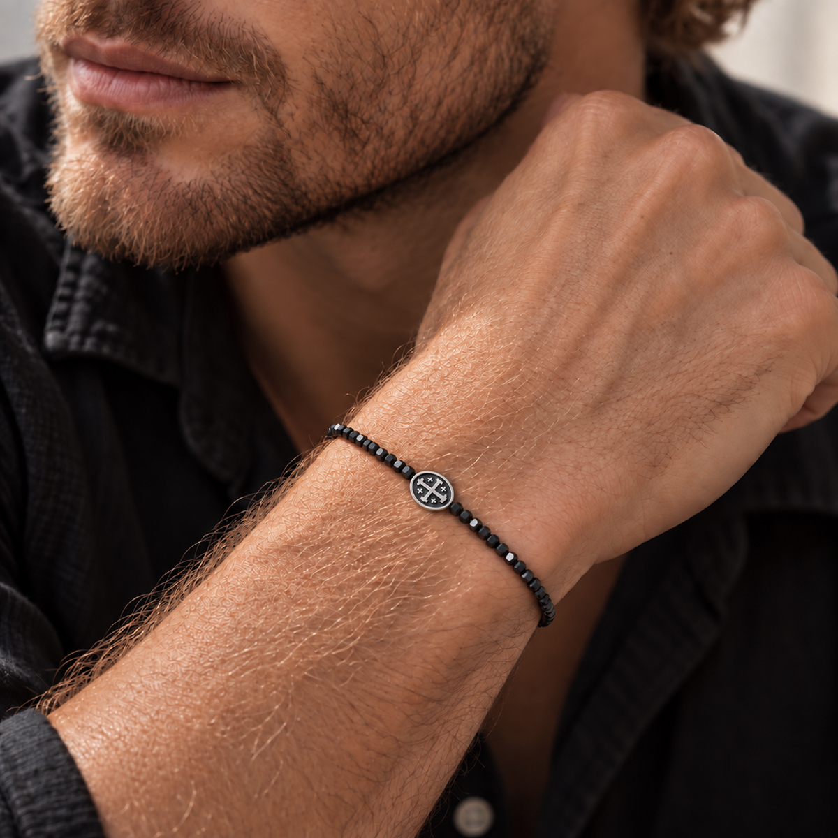 Pulseira Hematita Negra Santa Pulseira Hematita Negra Santa