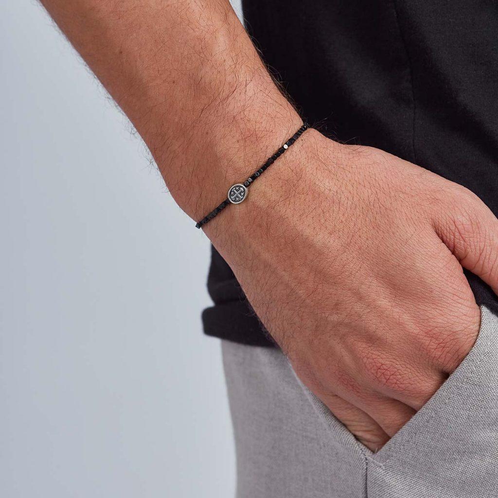 Pulseira Hematita Negra Santa