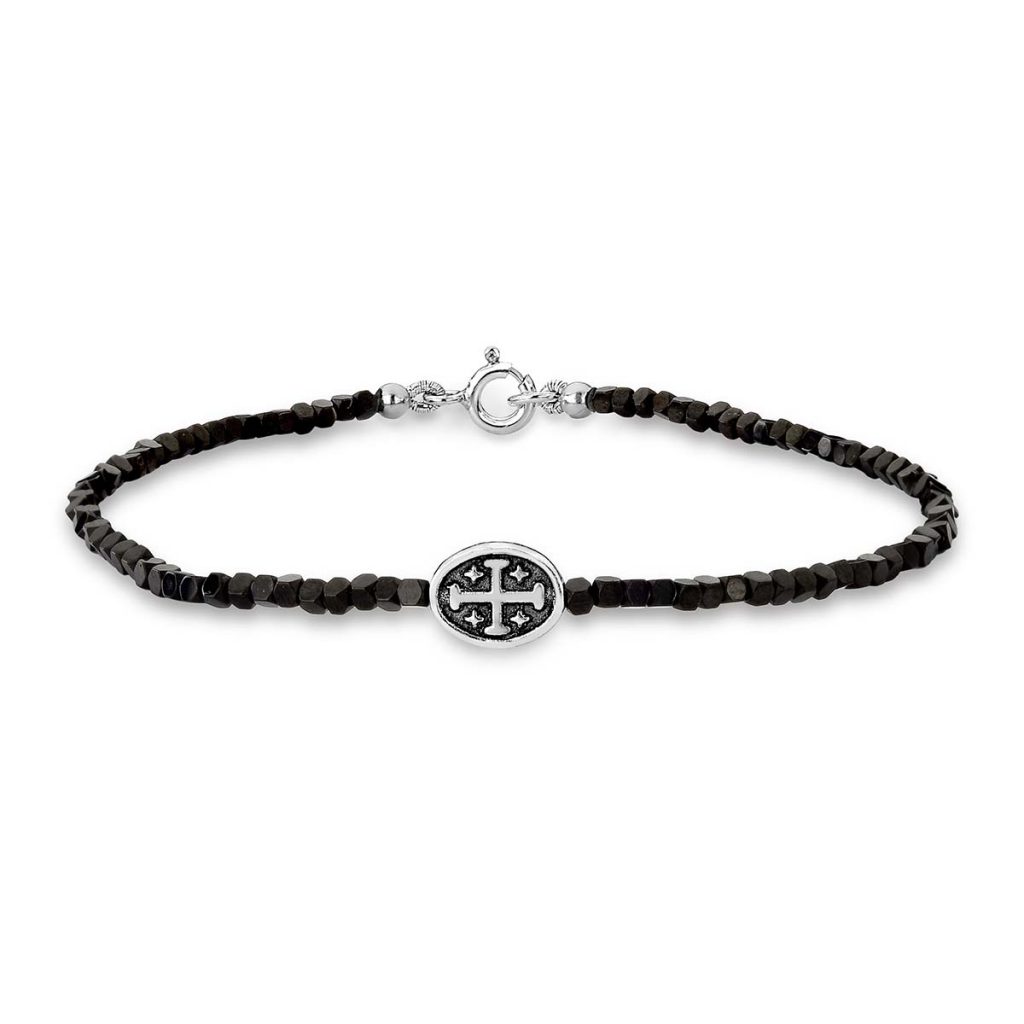 Pulseira Hematita Negra Santa