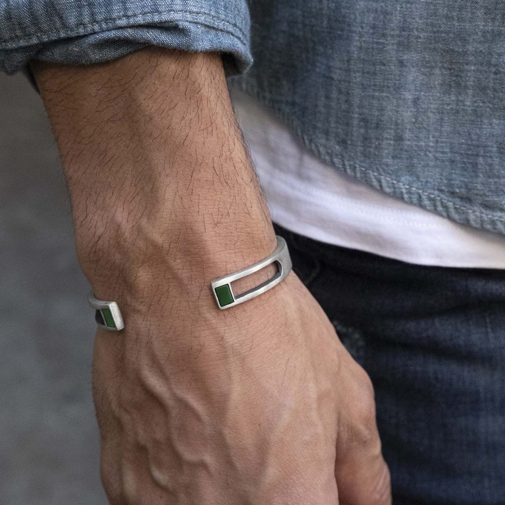 Pulseira Aberta Jade