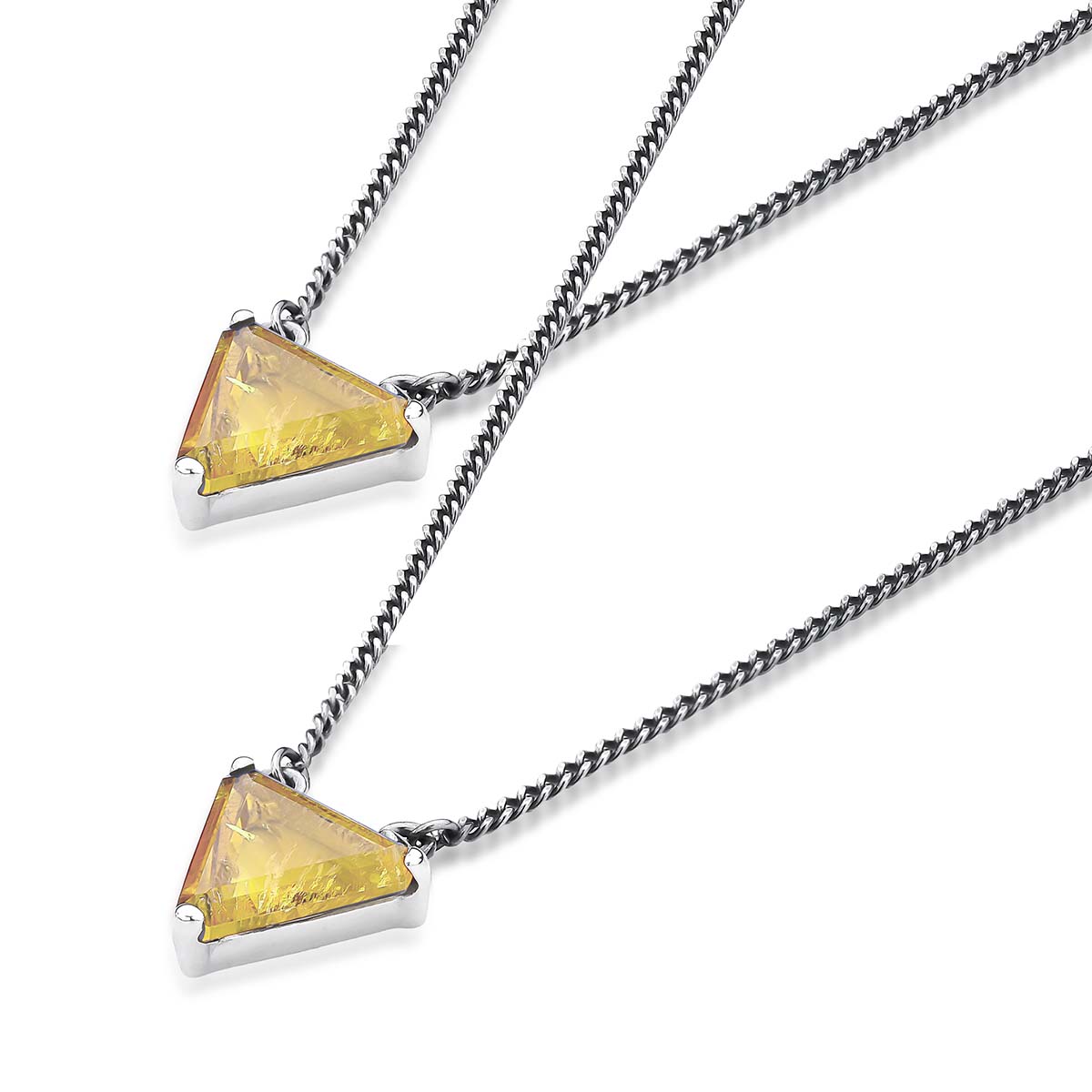 Escapulário Triângulo Citrino Oxidado