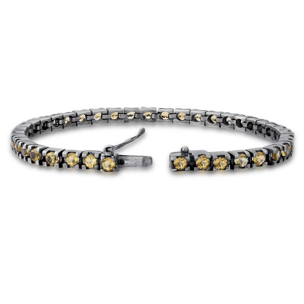 Pulseira Riviera Citrino Black