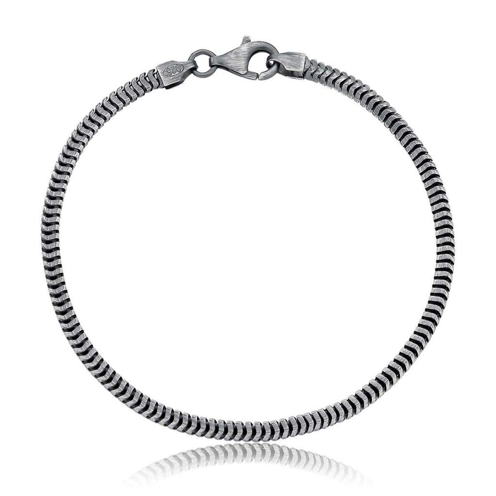 Pulseira Snake Quadrada Fina