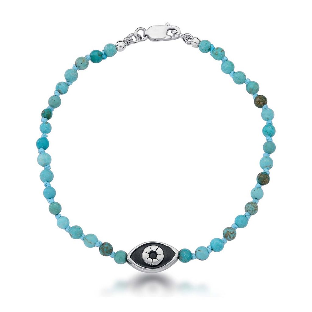 Pulseira Turquesa Olho Grego Navete