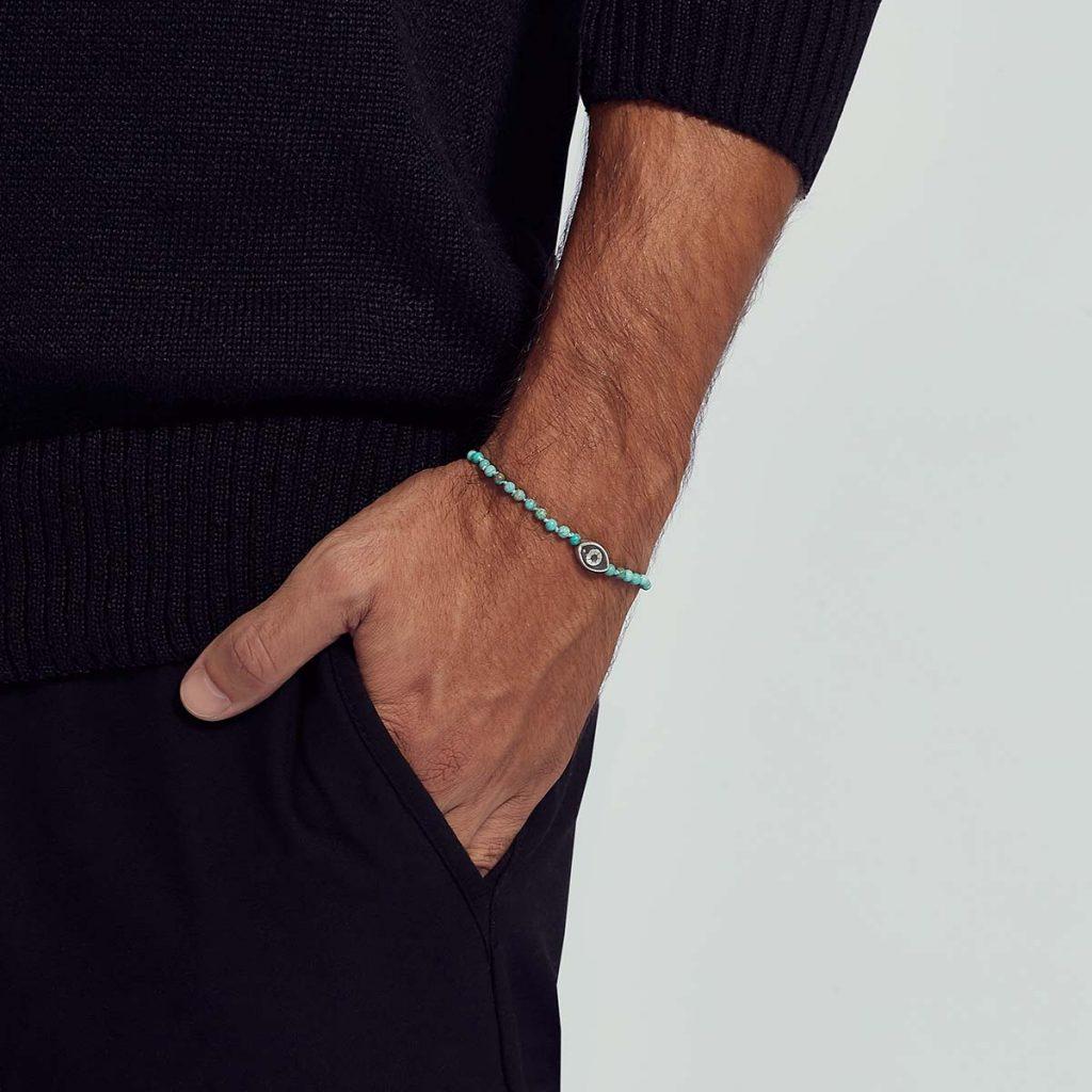 Pulseira Turquesa Olho Grego Navete