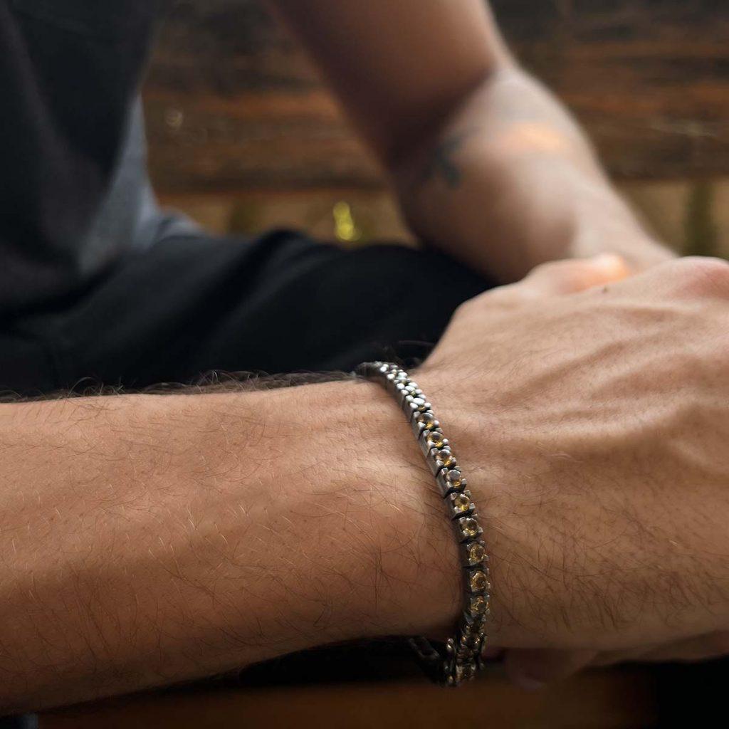 Pulseira Riviera Citrino Black
