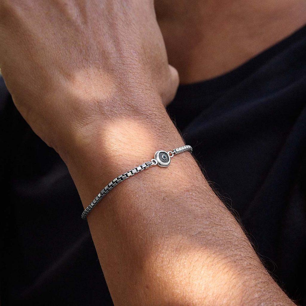 Pulseira Olho Grego Safira