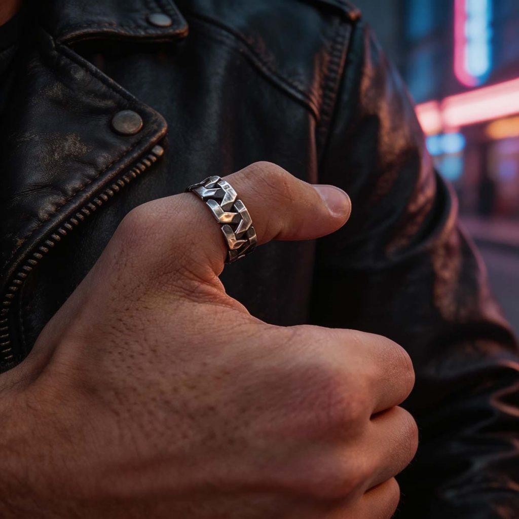 Anel Trança Quadrado