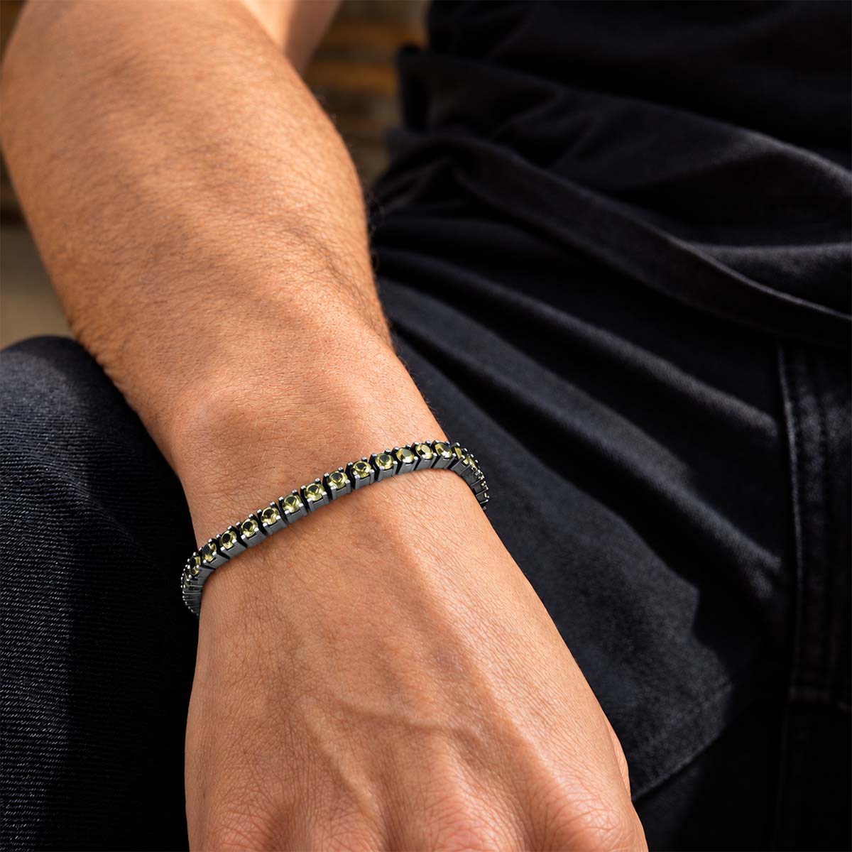 Pulseira Riviera Citrino Black