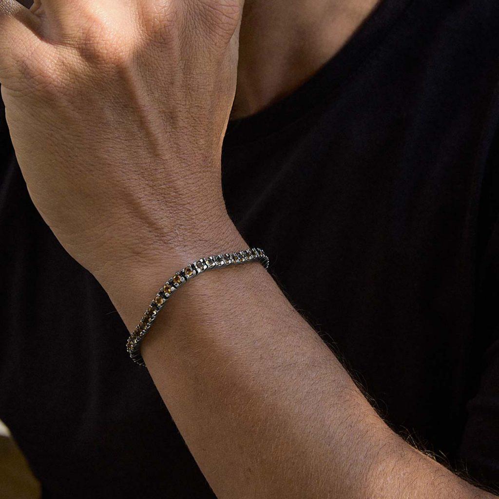 Pulseira Riviera Citrino Black