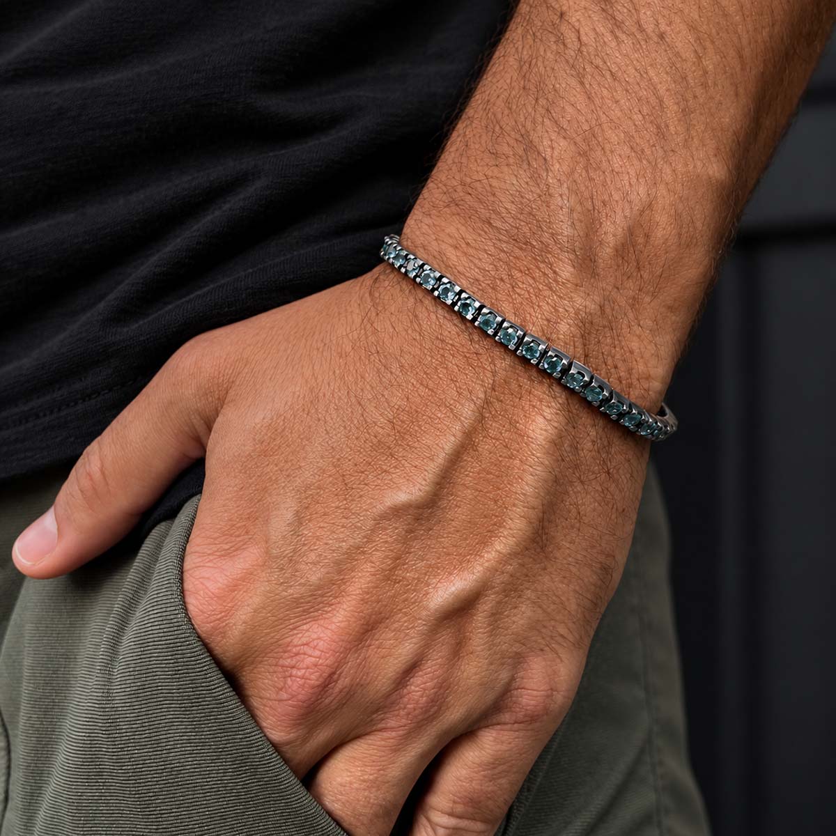 Pulseira Riviera Topázio Black Pulseira Riviera Topázio Black