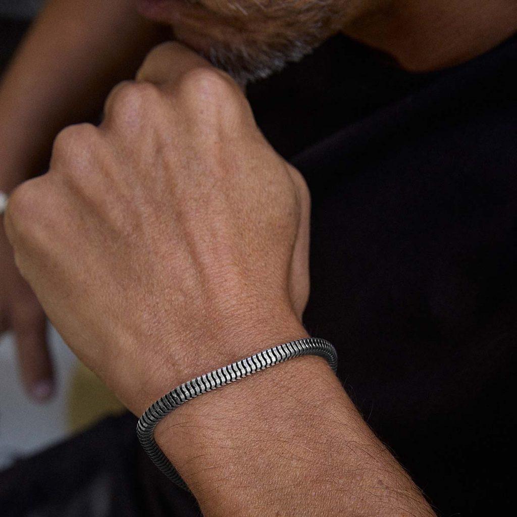 Pulseira Snake Quadrada Grossa