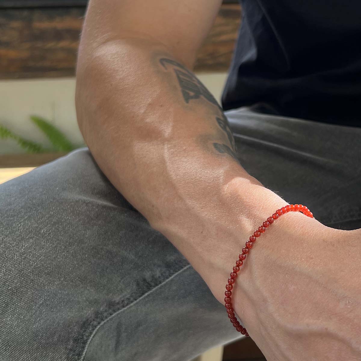 Pulseira Ágata Vermelha