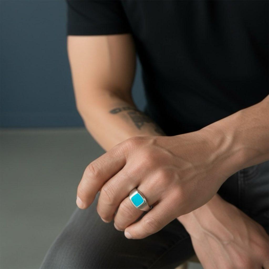 Anel Chevalier Turquesa Anel Chevalier Turquesa