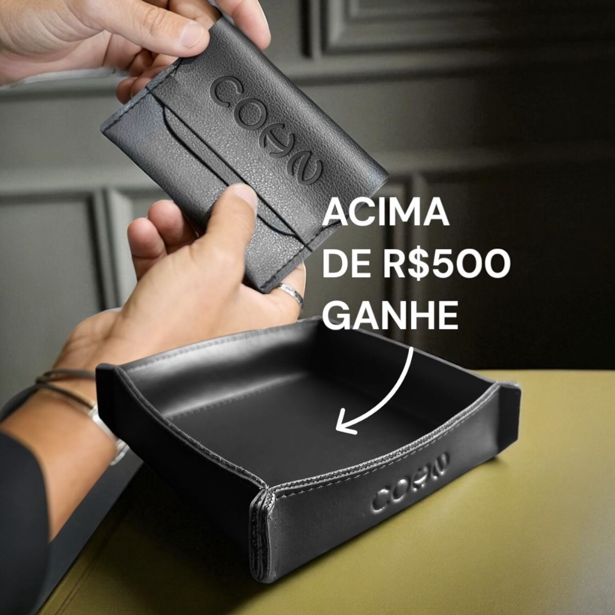 Promoção nas compras acima de R$ 500,00