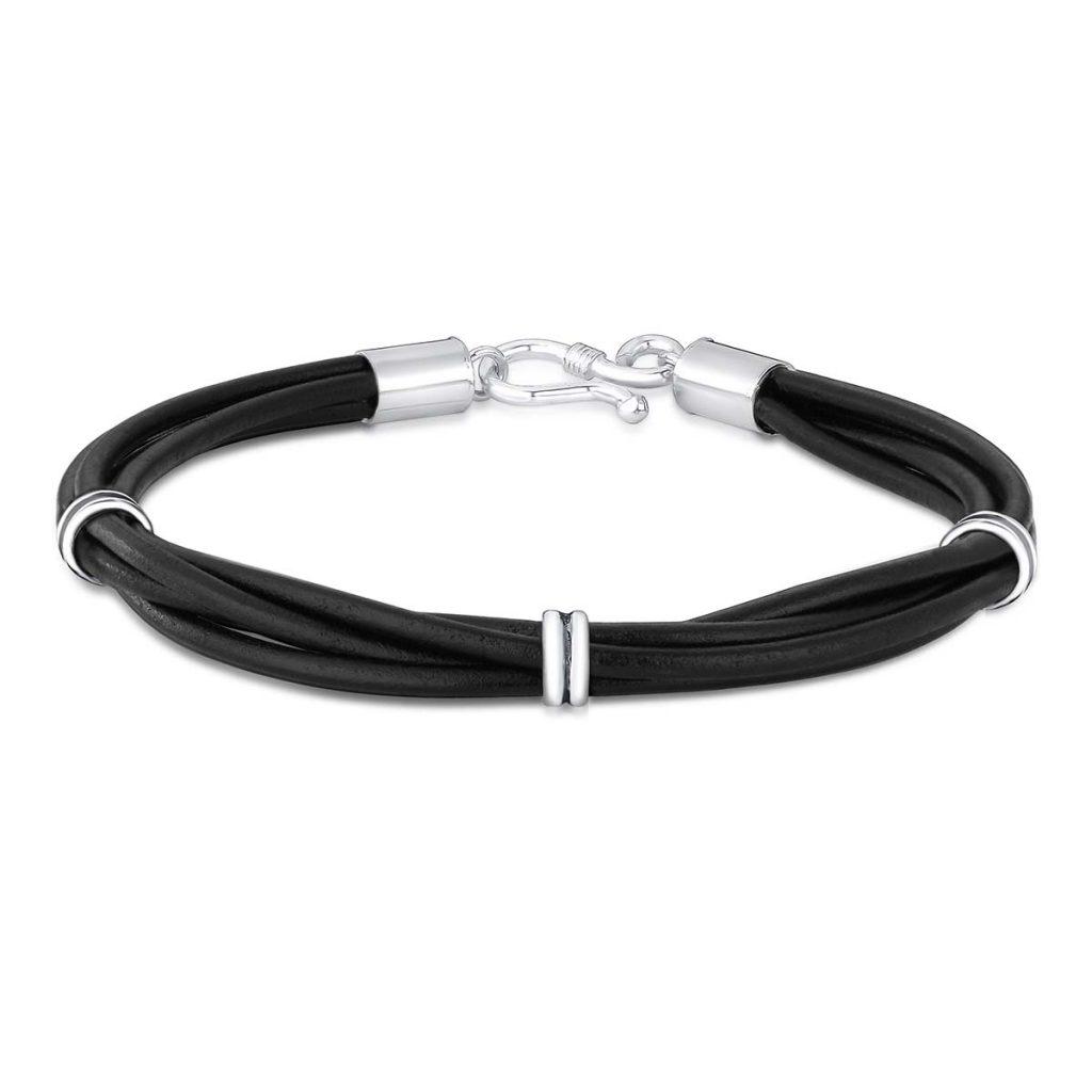 Pulseira Couro Fios Pulseira Couro Fios