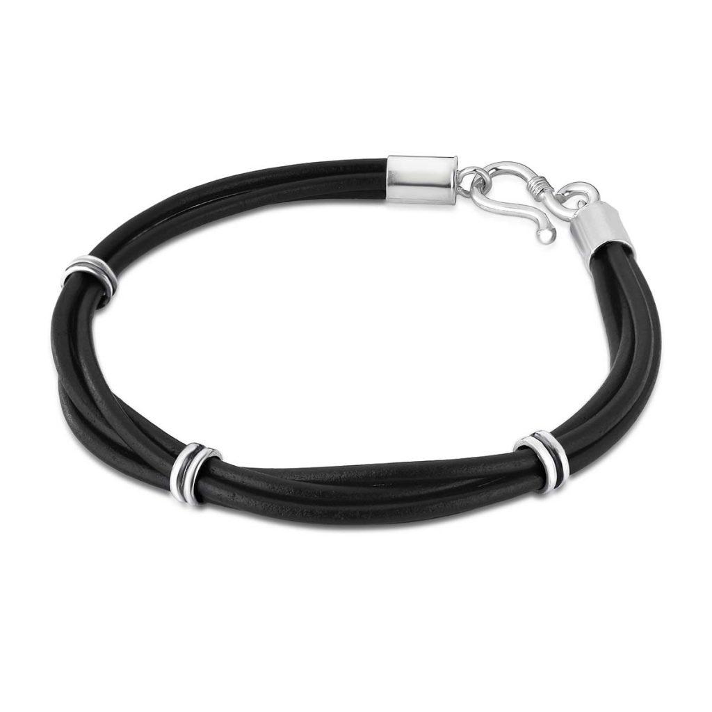 Pulseira Couro Fios Pulseira Couro Fios