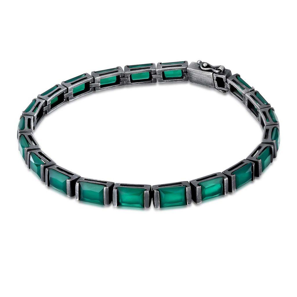 Pulseira Riviera Retangular Crisoprásio