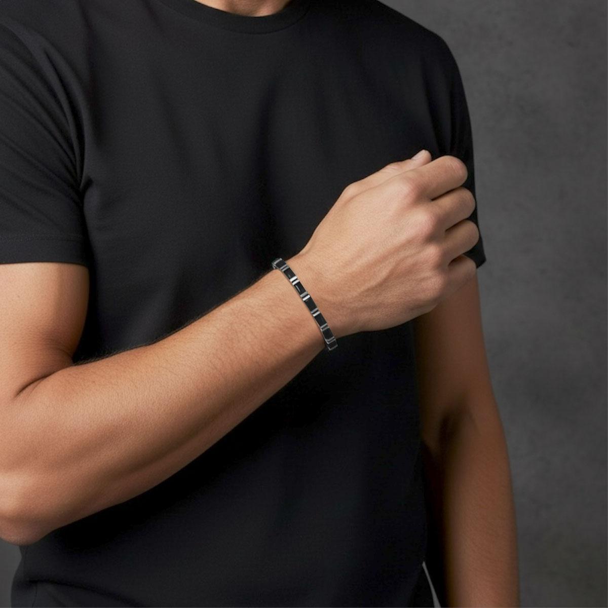 Pulseira Riviera Retangular Ônix