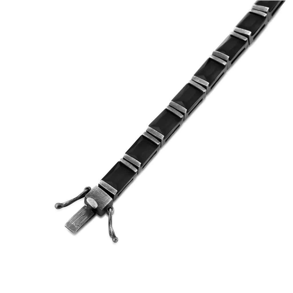 Pulseira Riviera Retangular Ônix