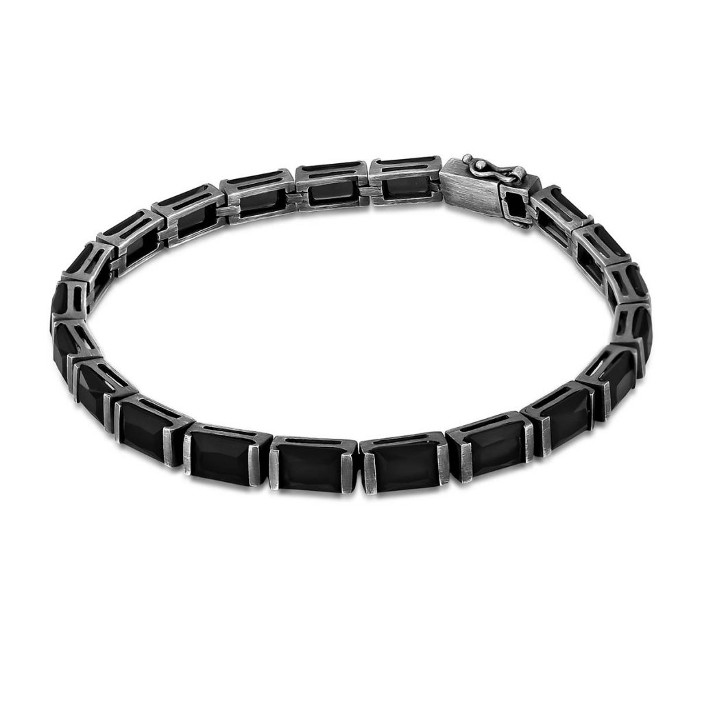 Pulseira Riviera Retangular Ônix