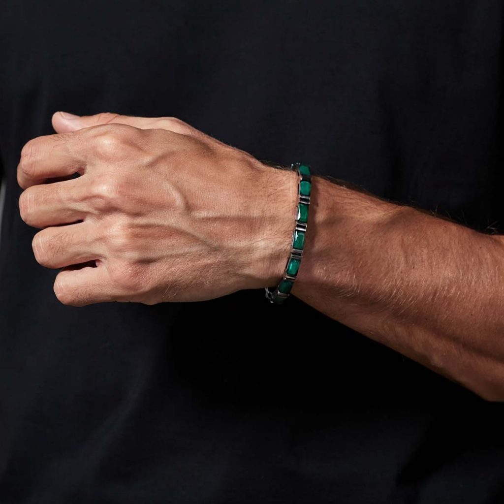 Pulseira Riviera Retangular Crisoprásio