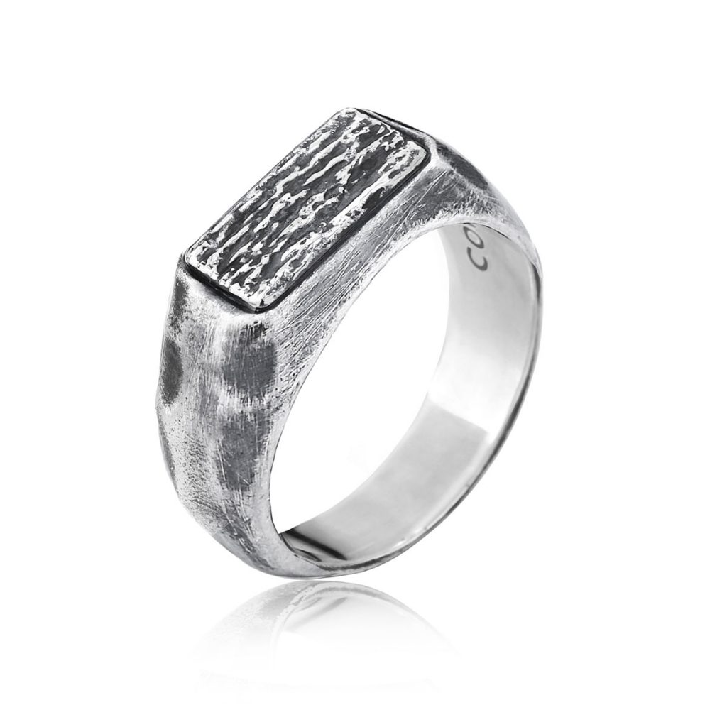 Anel Retangular Chapa Textura