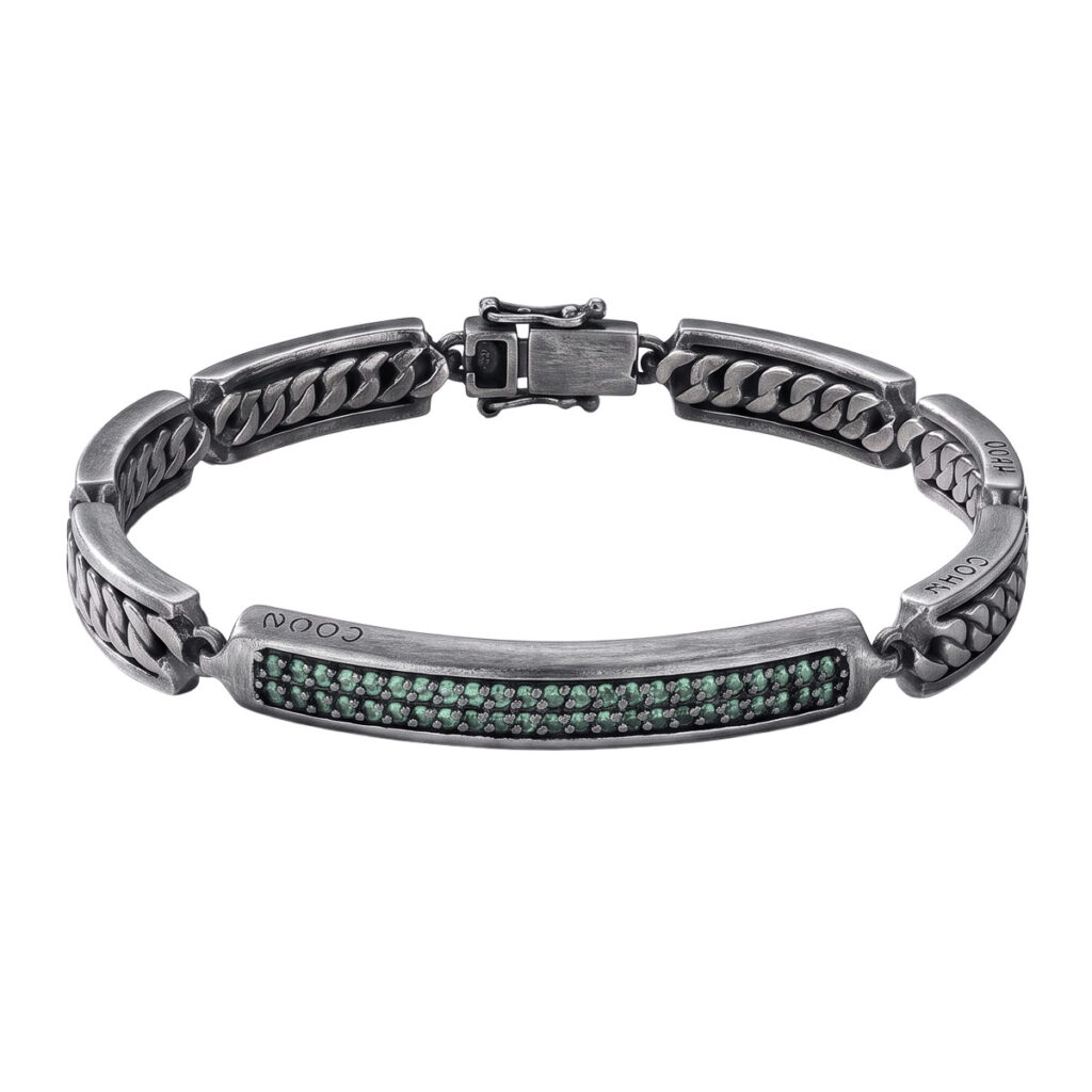 Pulseira Crisoprásio Grumet Oxidada