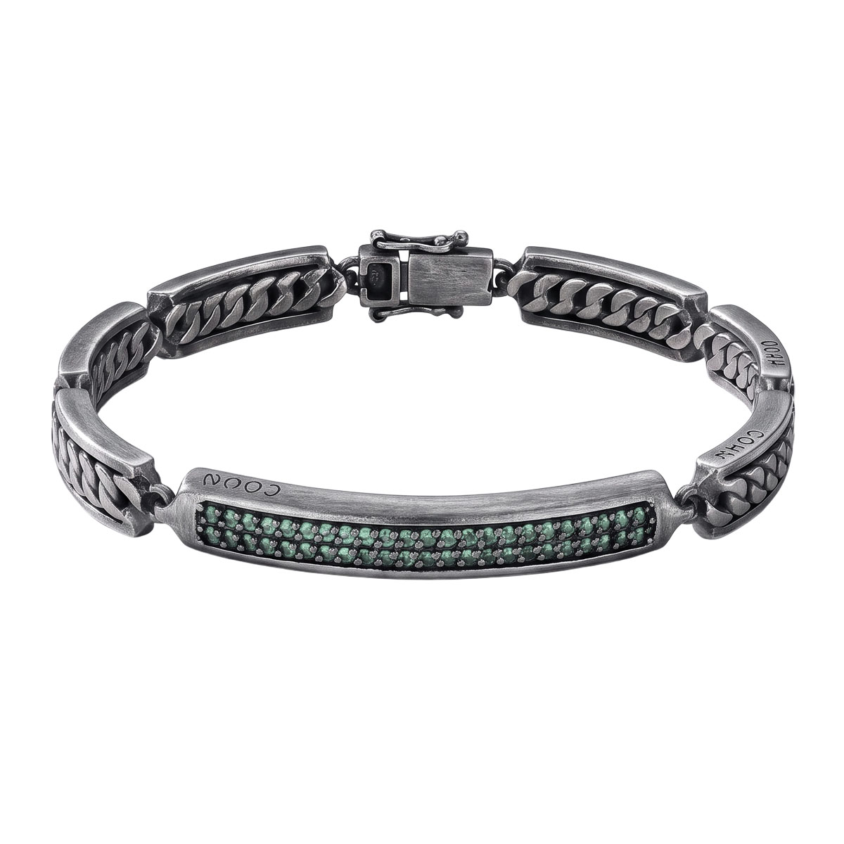 Pulseira Crisoprásio Grumet Oxidada Pulseira Crisoprásio Grumet Oxidada
