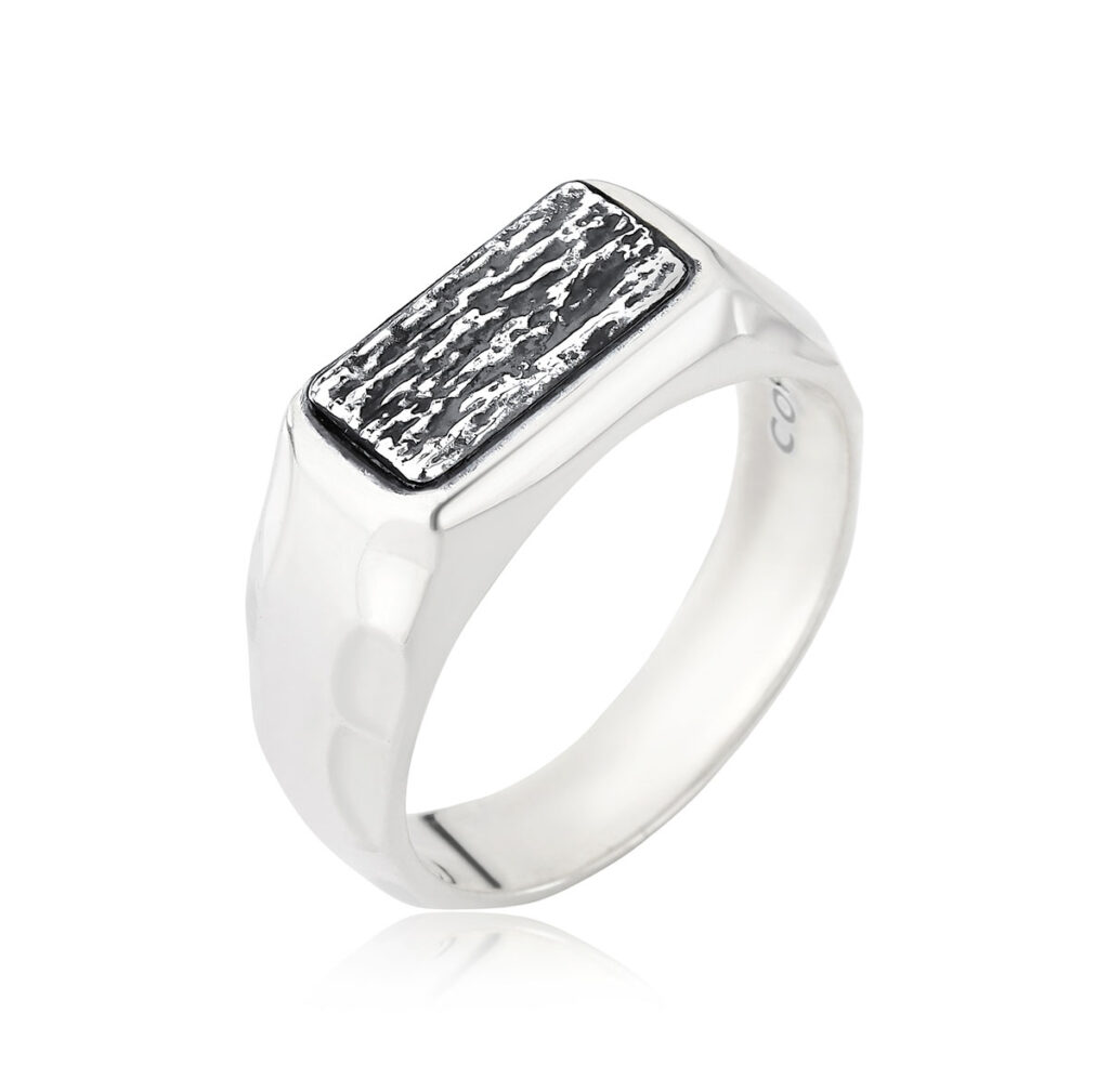 Anel Retangular Chapa Textura
